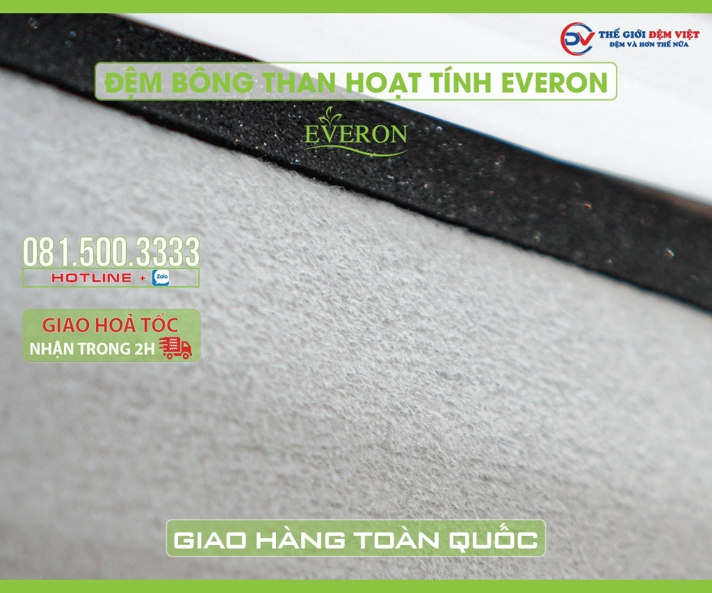 tem nhãn bảo hành nệm bông ép than hoạt tính adora