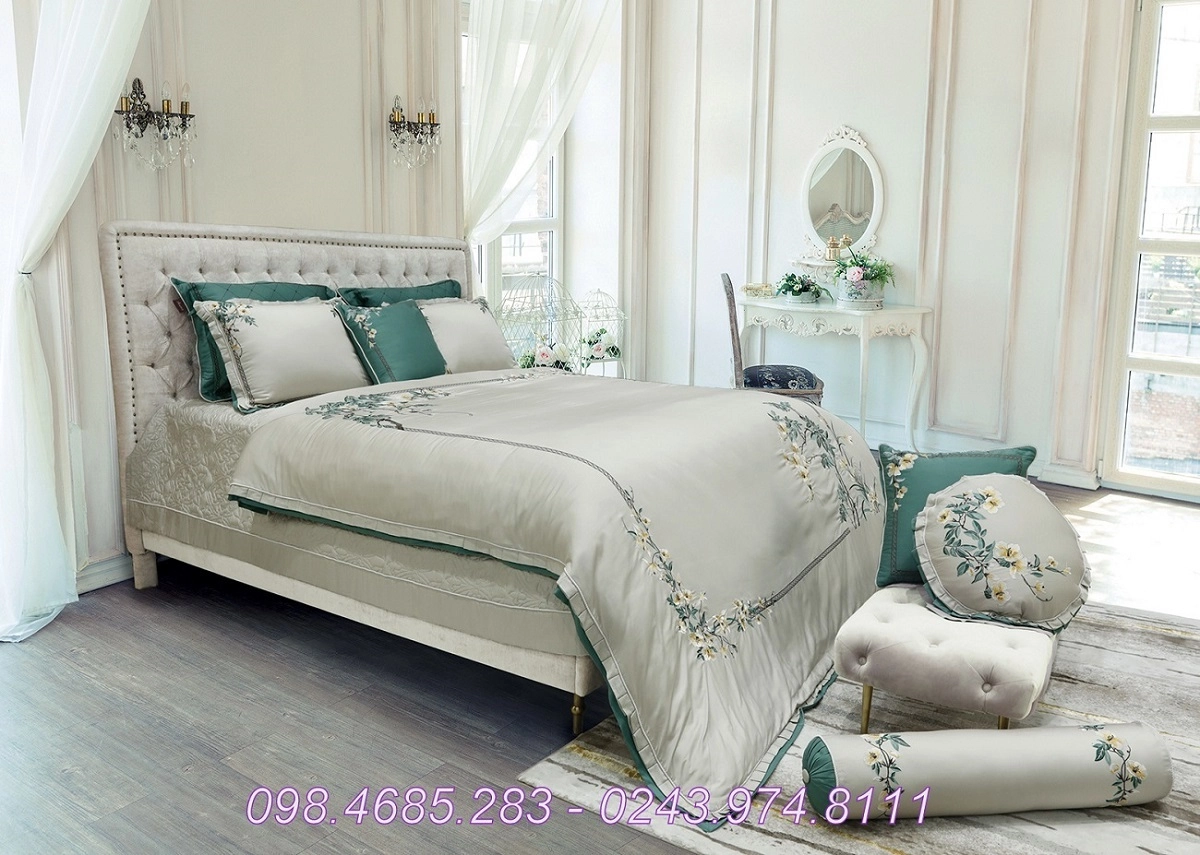 Cận cảnh chăn ga gối đệm Everon Hanvico cao cấp