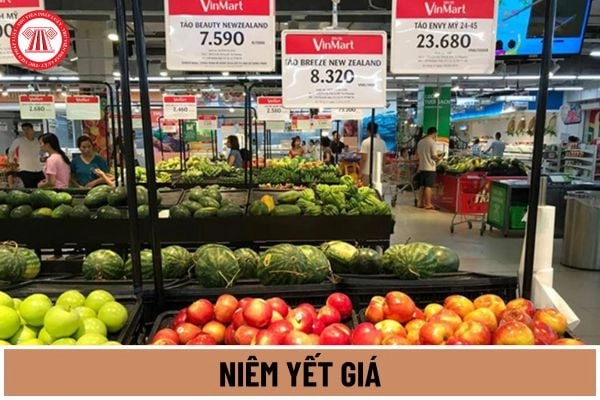 bảng giá niêm yết tại showroom Everon