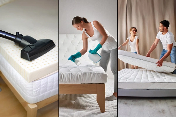 vệ sinh vỏ nệm cao su bông gấp 3 tại nhà