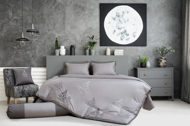 phối màu trung tính bộ chăn ga gối đệm Thanh Bình