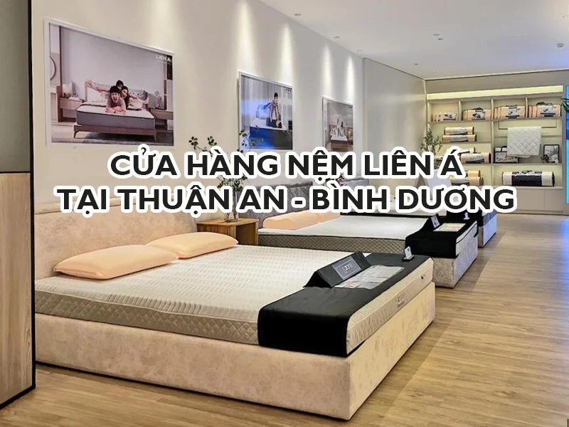 khách hàng nằm thử nệm tại showroom Liên Á