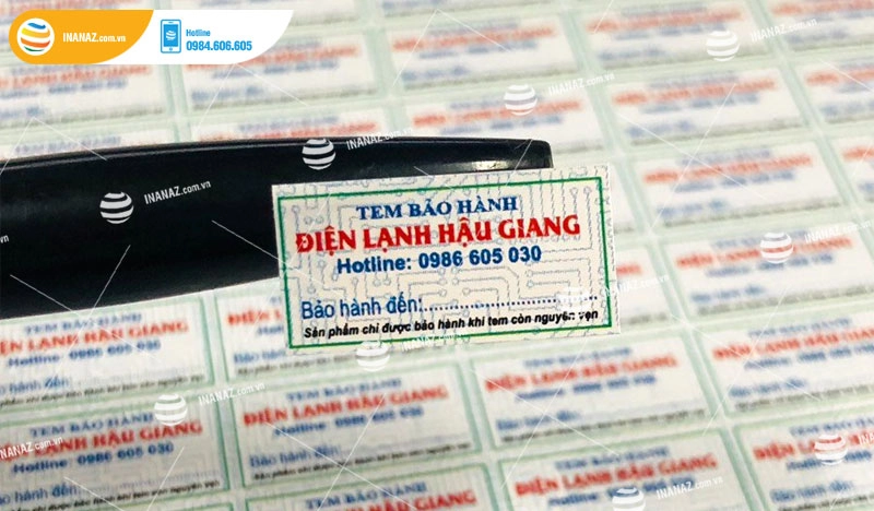 tem bảo hành nệm Kim Đan và phụ kiện đi kèm