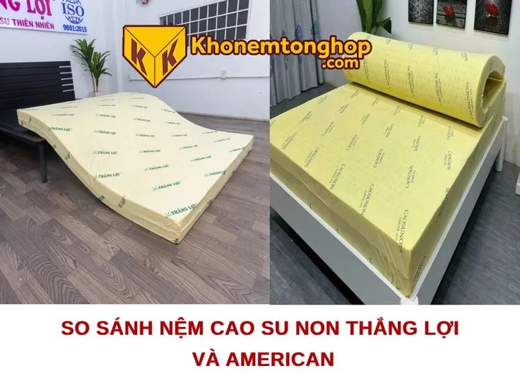 ba mẫu nệm Adora American Thắng Lợi đặt cạnh nhau