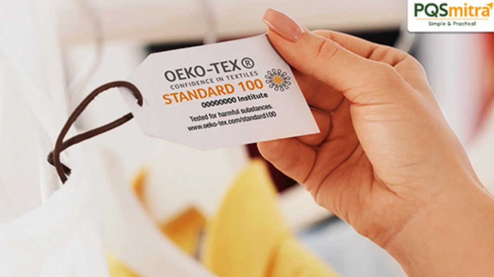 kiểm tra tem oeko tex trên vỏ nệm