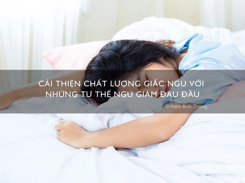 tư thế ngủ đúng trên nệm Dunlopillo và Liên Á
