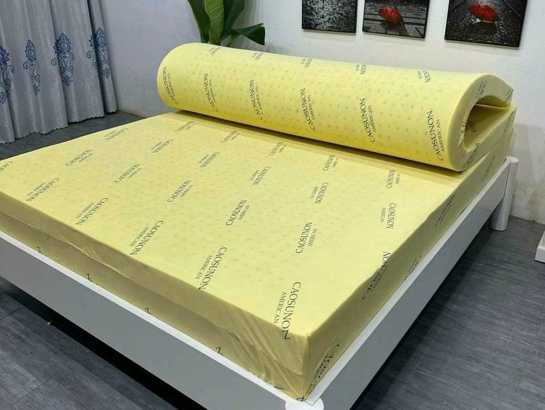 nệm cao su American với hệ thống lỗ thoáng dày