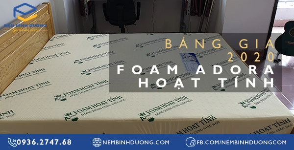 nệm adora than hoạt tính trong phòng ngủ hiện đại