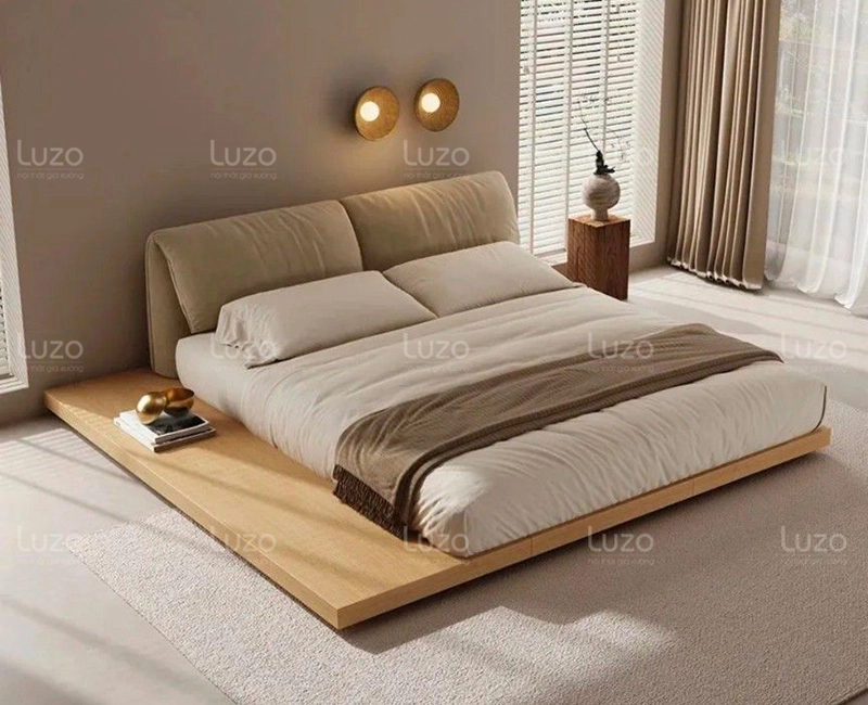 đệm bệt tròn tông đất phong cách tối giản