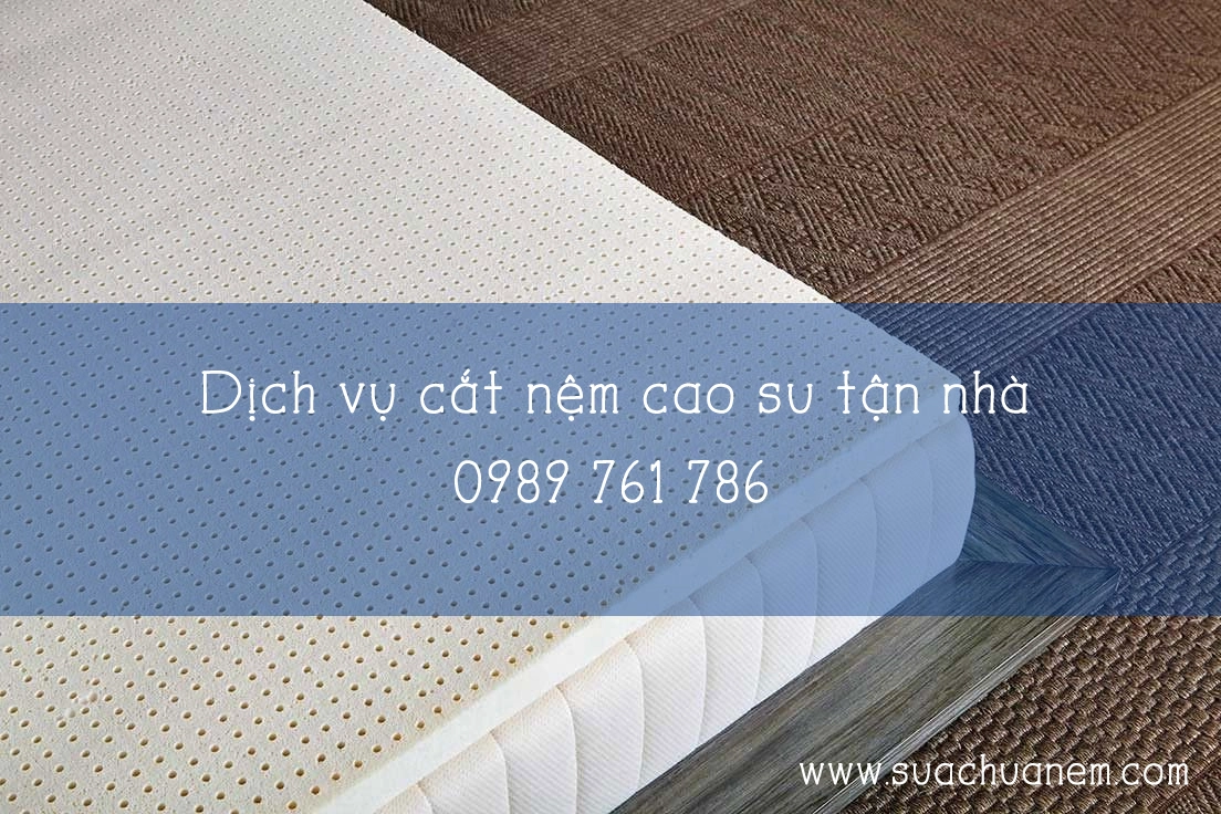 mặt cắt nệm cao su hoạt tính đa lớp