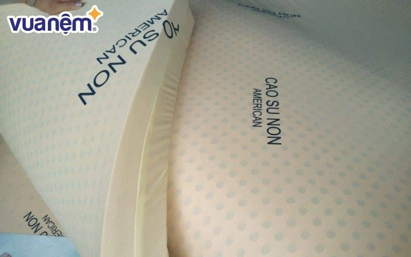 cấu tạo nệm cao su non cắt lớp chi tiết