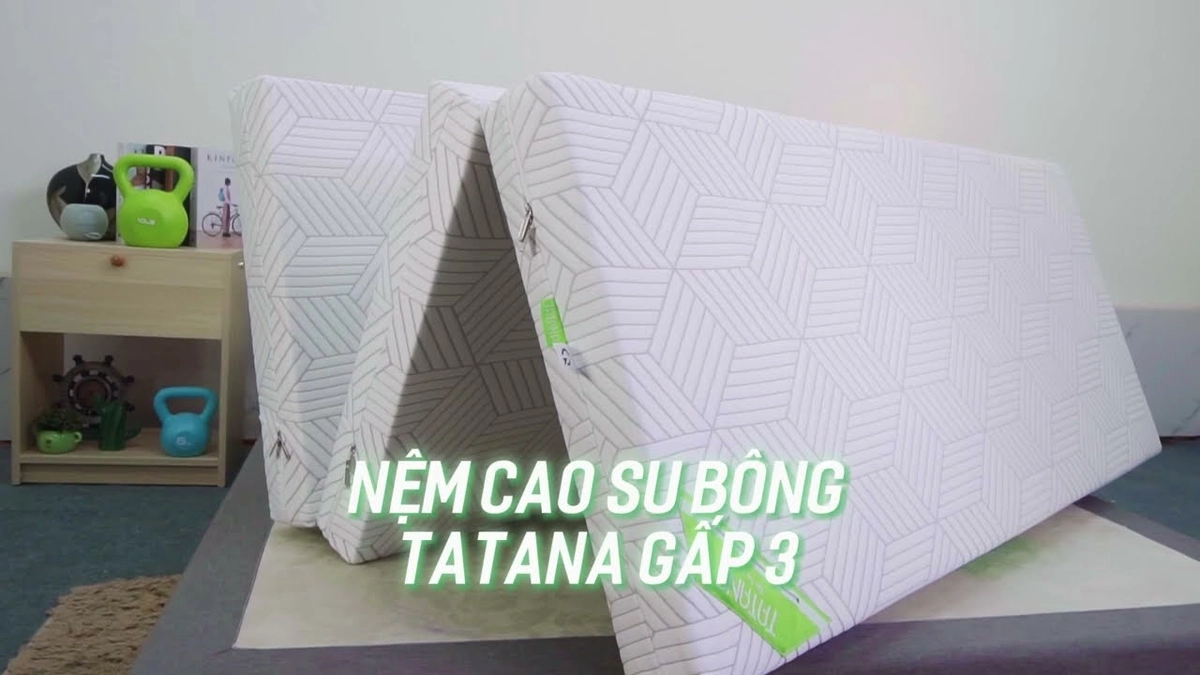 Nệm gấp 3 trong phòng nhỏ gọn hài hòa