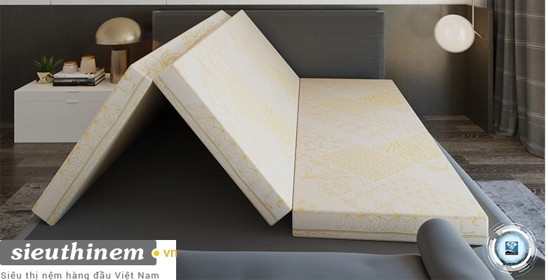 cấu tạo lớp nệm cao su bông gấp 3 hoạt tính