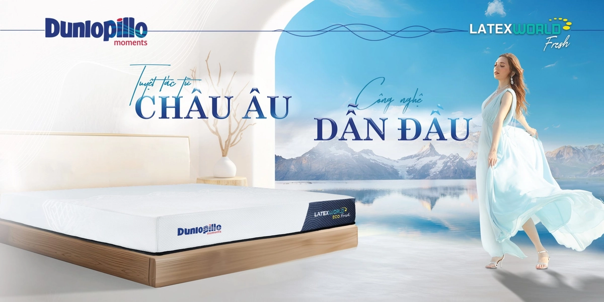 bộ sưu tập nệm latex Liên Á Dunlopillo Vạn Thành