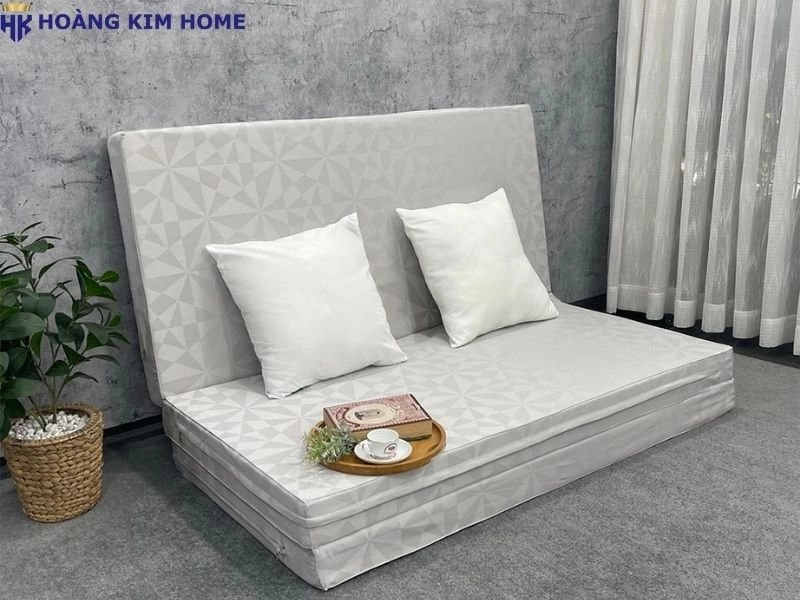 chi tiết cấu tạo nệm gấp lớp lõi và vỏ áo